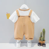 Baby Summer Cartoon Short-Sleeve Overalls